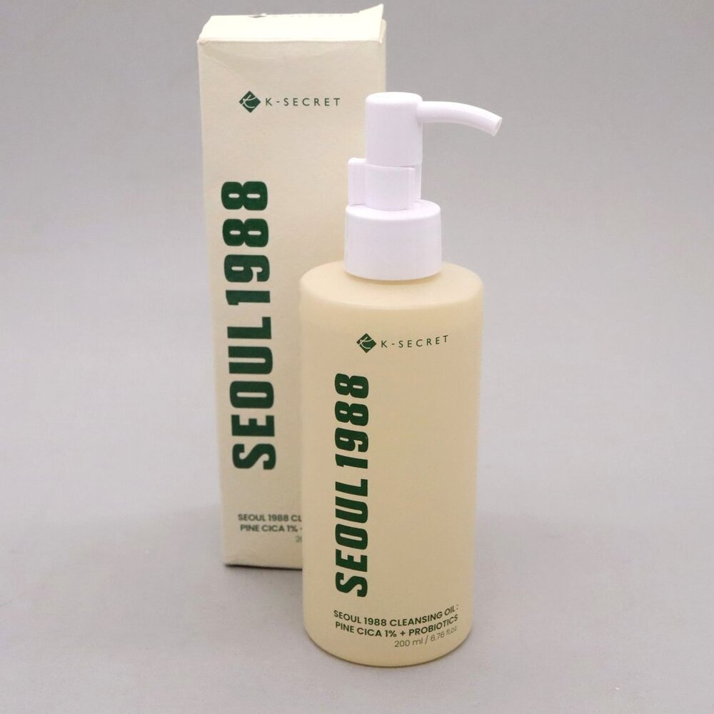 K-SECRET Seoul 1988 Cleansing Oil Pine Cica 1% + Probiotics 200ml K-Beauty 08/28